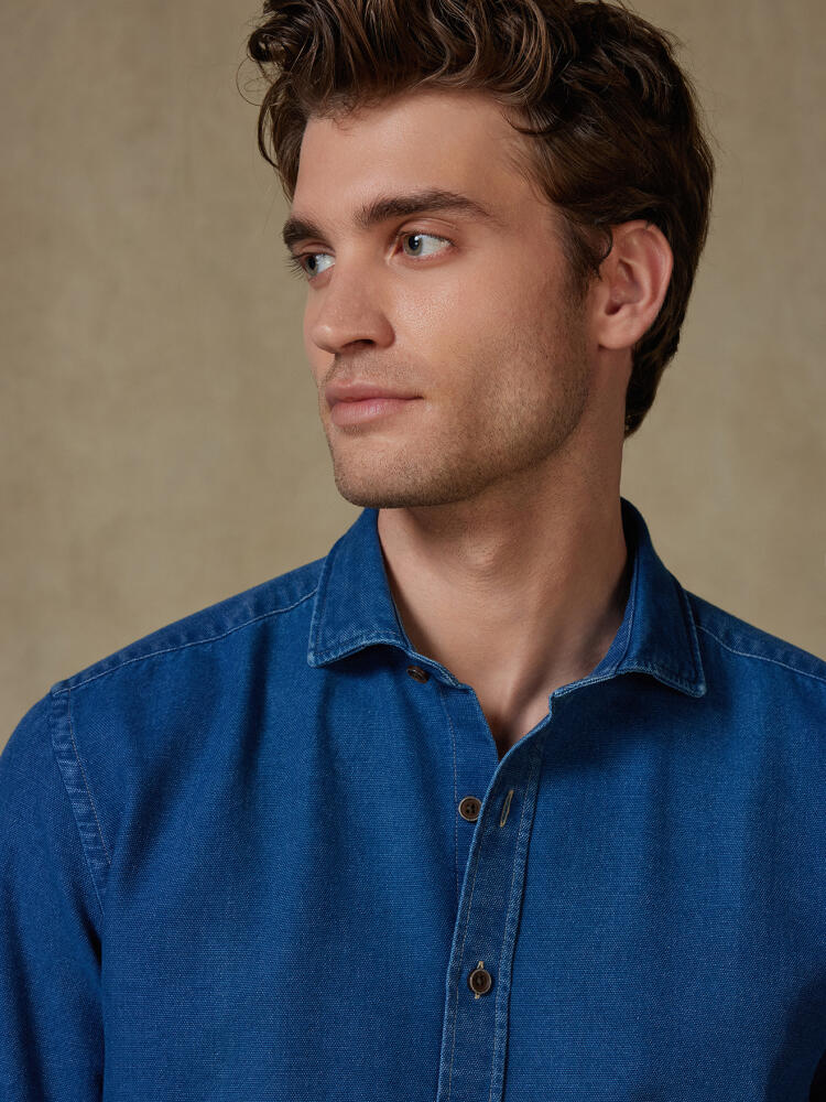 Chemise Tucker indigo Chemises Casual Classique