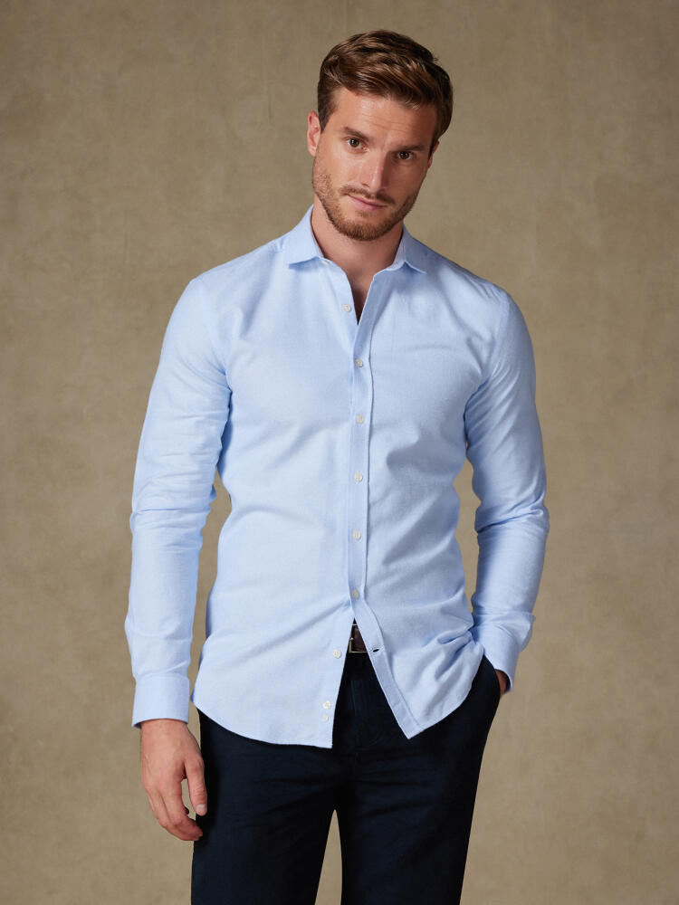 Chemise Vils en oxford brushed ciel Chemises Business Classique
