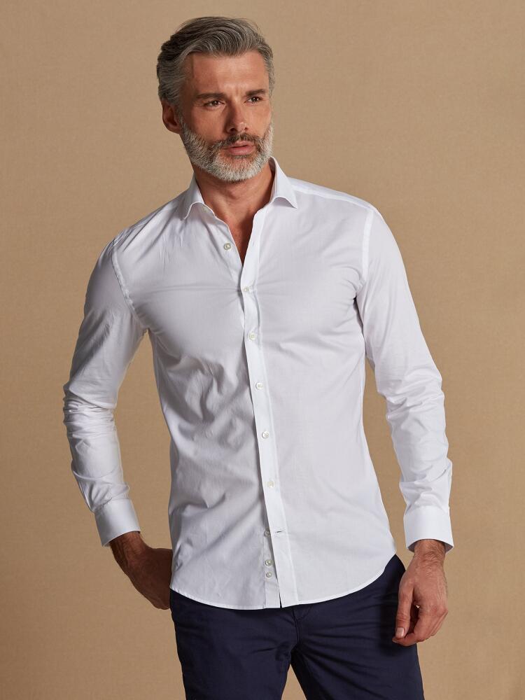 Chemise bio Milan en mille raies blanc Chemises Homme