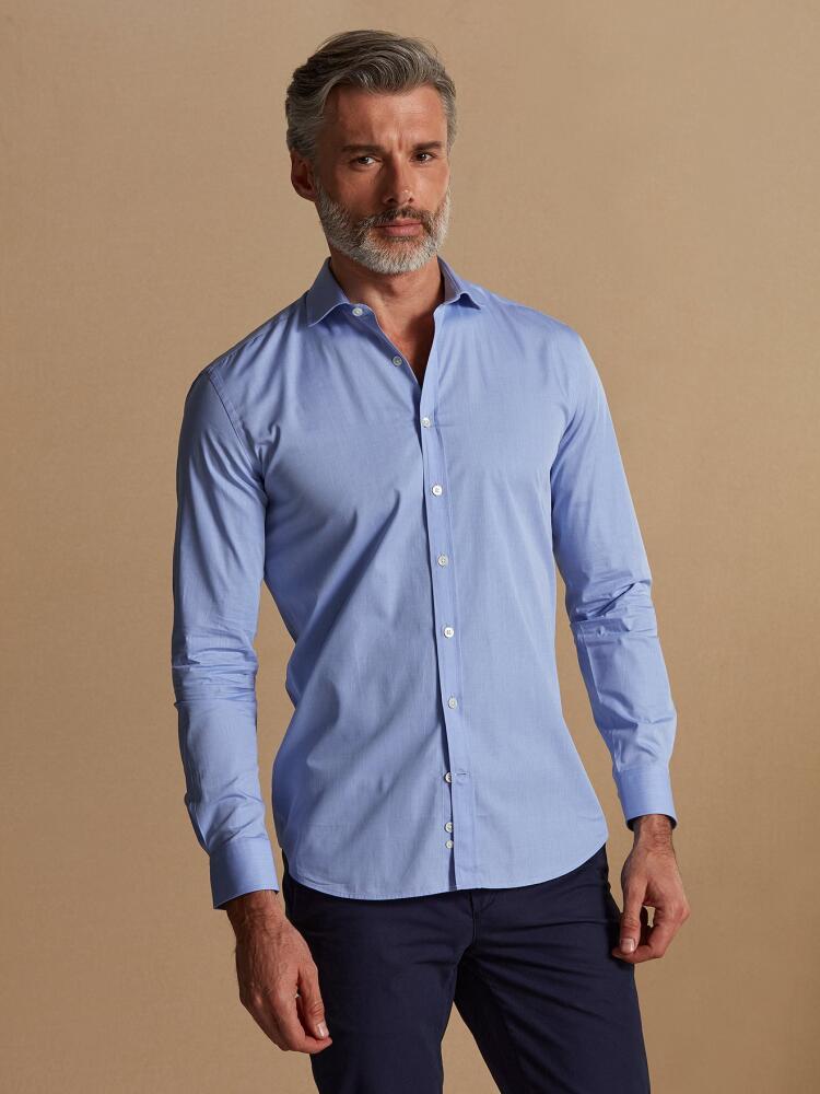 Chemise bio Shanon en popeline ciel Chemises Homme