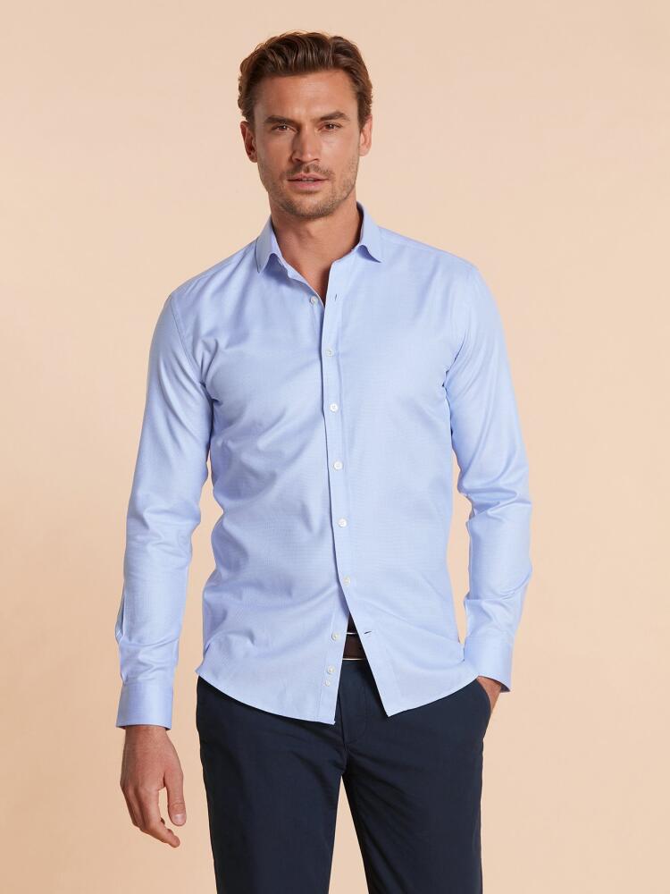 Chemise bio cintrée Brad ciel Chemises Homme