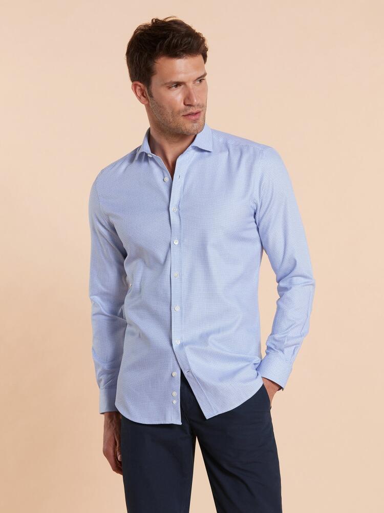 Chemise bio cintrée Carl ciel Chemises Homme