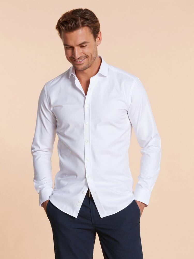 Chemise bio en twill blanc Chemises Homme