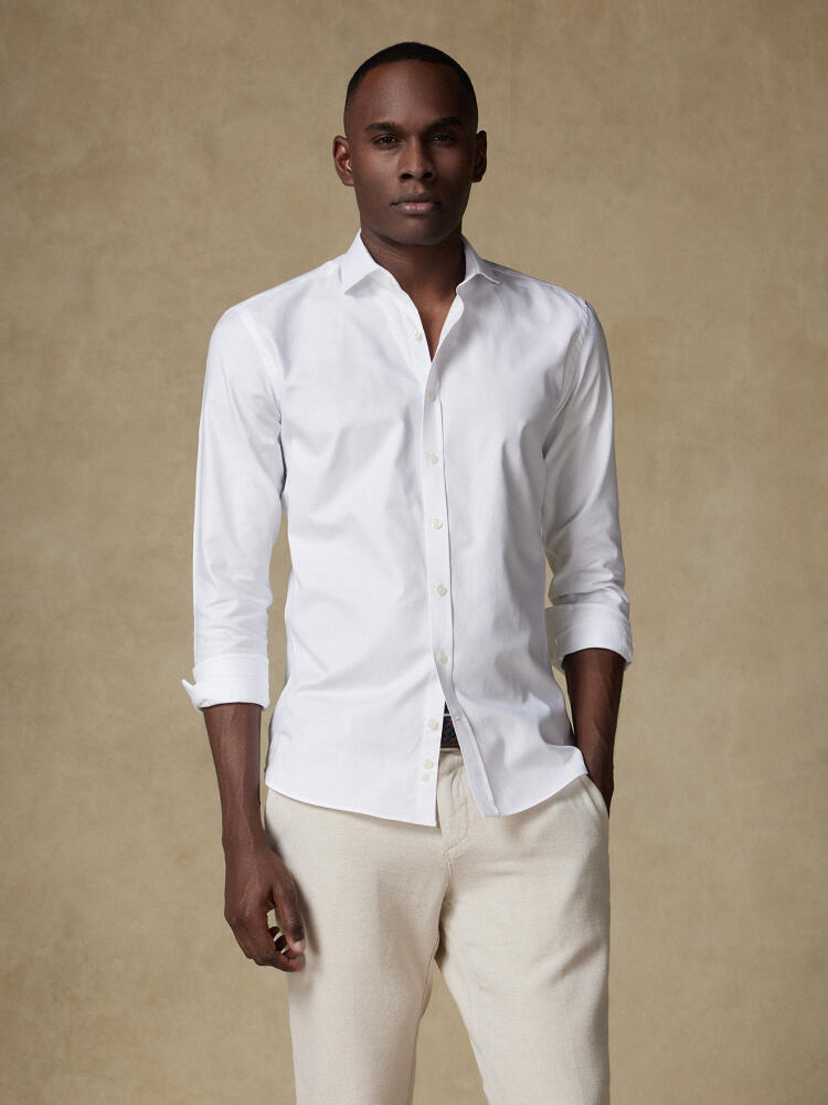 Chemise cintrée en oxford blanc - Petit Col Chemises Homme