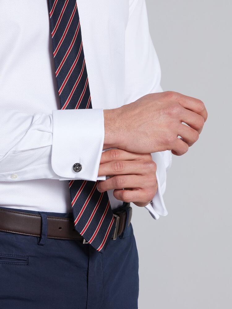 Chemise Smith en natté blanc Chemises Classiques