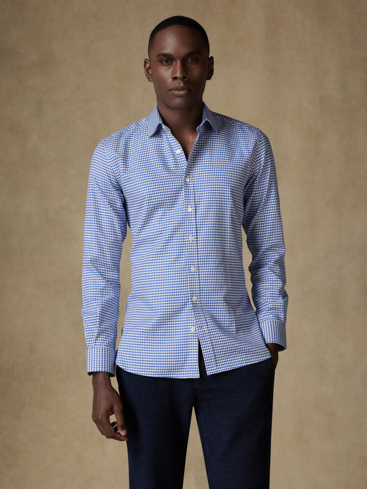Chemise Manfred à carreaux marine Chemises Homme