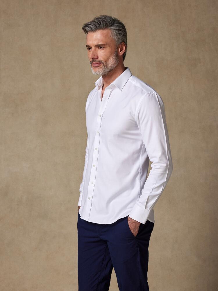 Chemise Paris texturée blanche Chemises Homme
