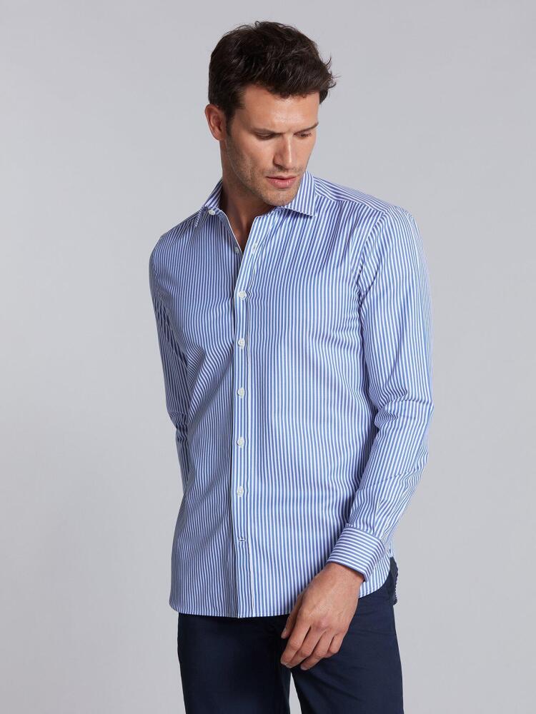 Chemise cintrée Kendall à rayures bleues Chemises Homme
