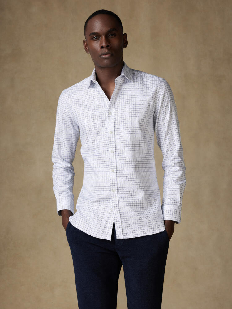 Chemise cintrée Ricky à carreaux marine Chemises Homme