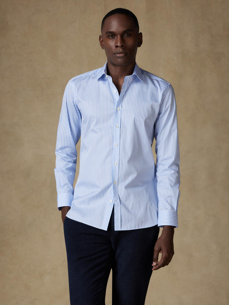 Chemise Sully à rayures ciel Chemises Homme