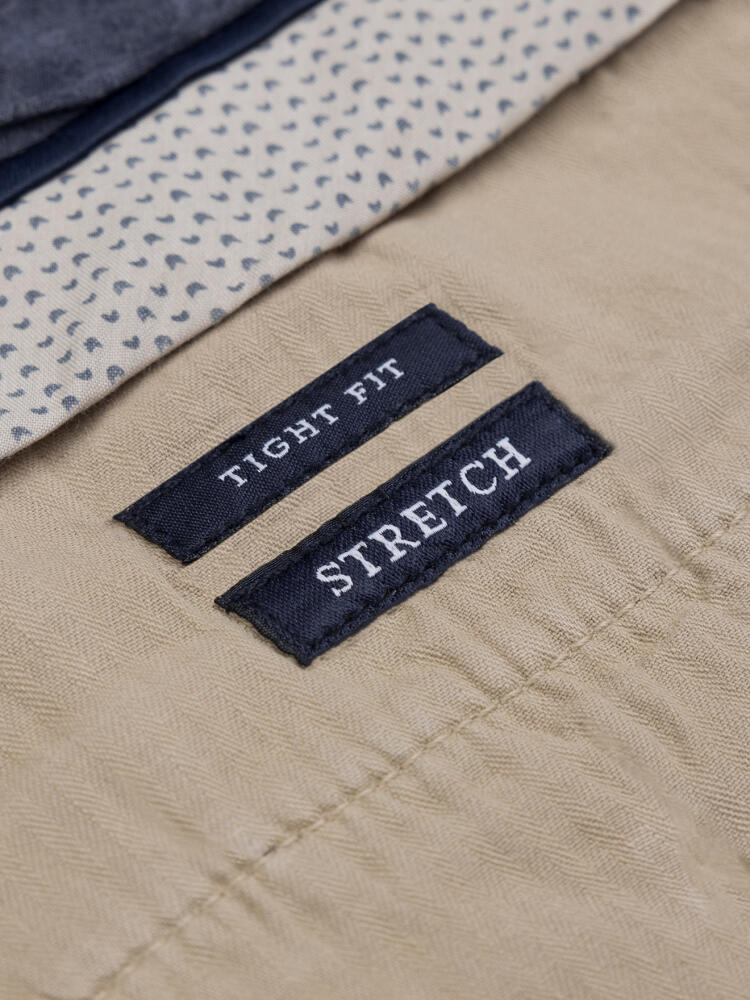 Bermuda Jim en coton taupe Outlet