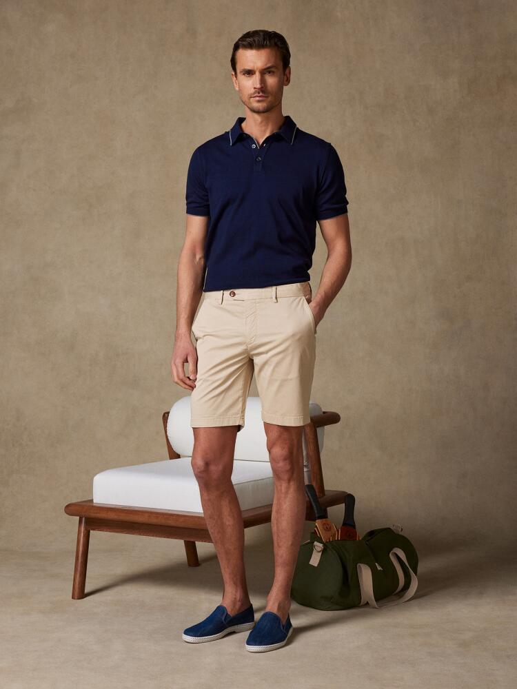 Bermuda en coton sable Outlet