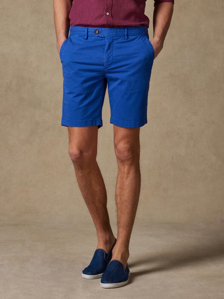 Bermuda en coton indigo Outlet