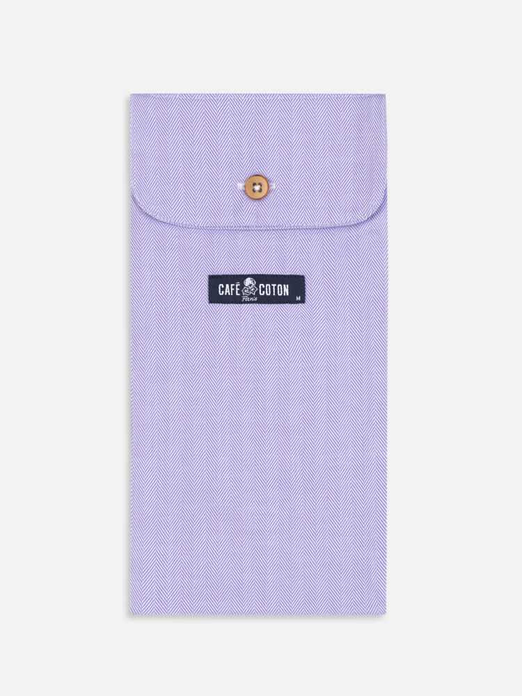 Caleçons en chevron parme Caleçons