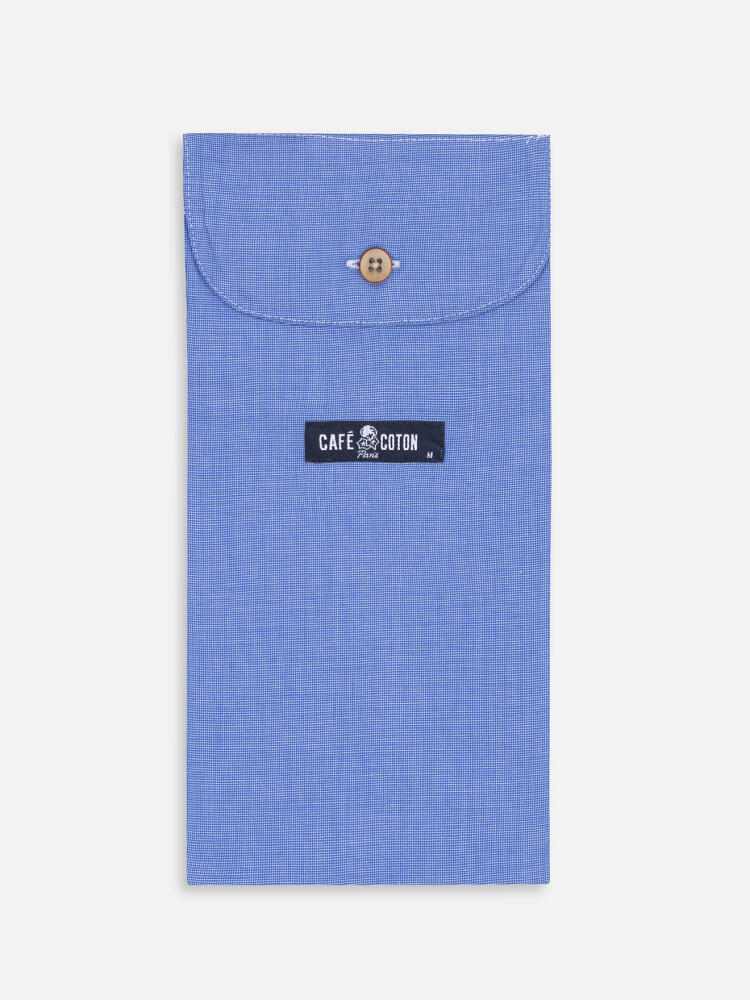 Caleçon Daria en popeline bleue Caleçons