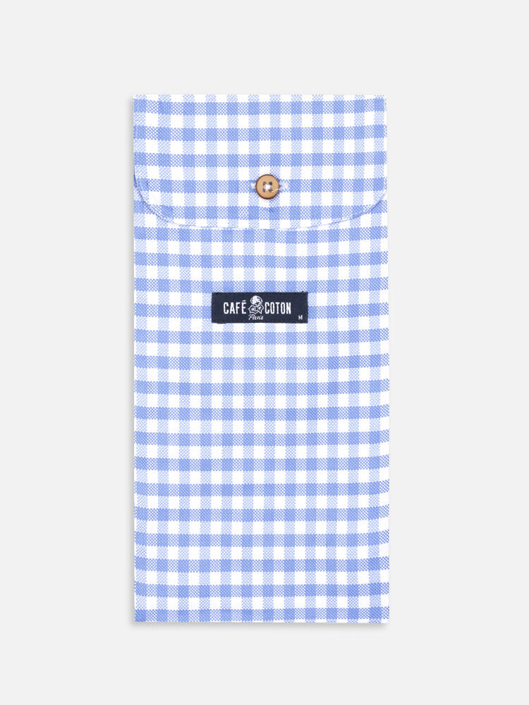 Caleçon Dom à carreaux ciel Caleçons