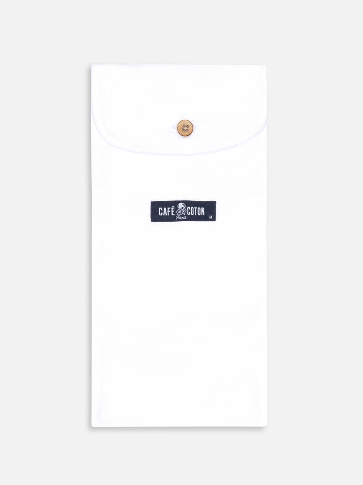 Caleçon en pin point blanc Caleçons