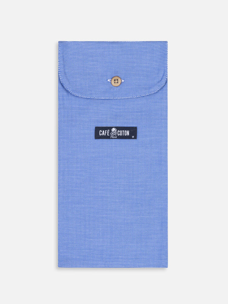 Caleçon Sole en natté bleu Caleçons