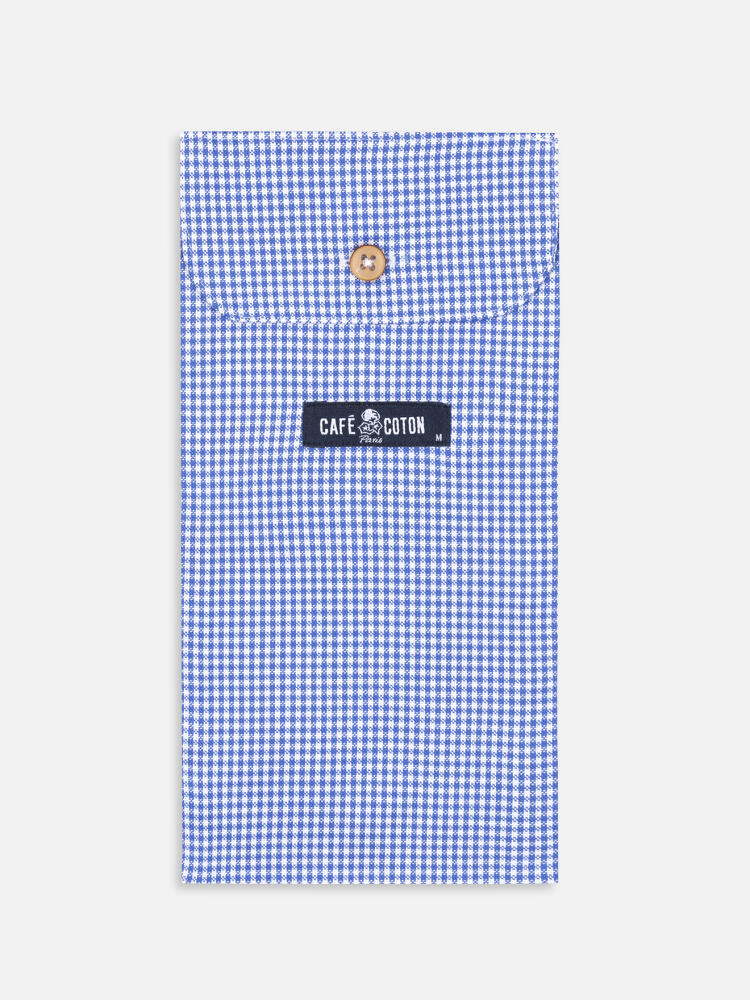 Caleçon en vichy bleu Caleçons