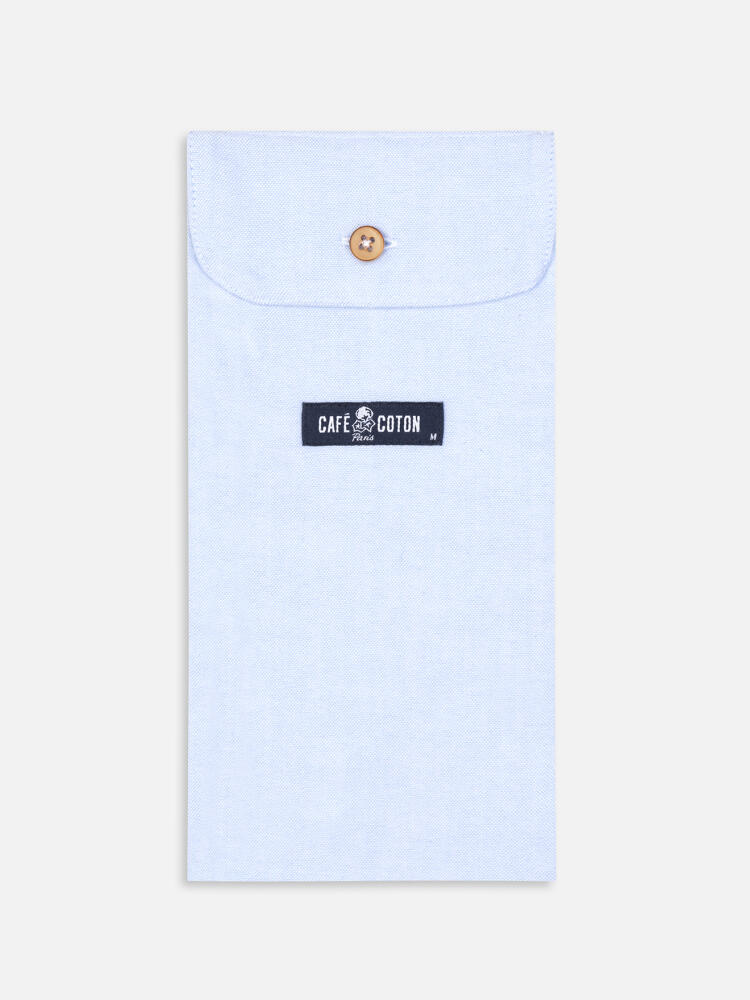 Caleçon Vils en oxford brushed ciel Caleçons