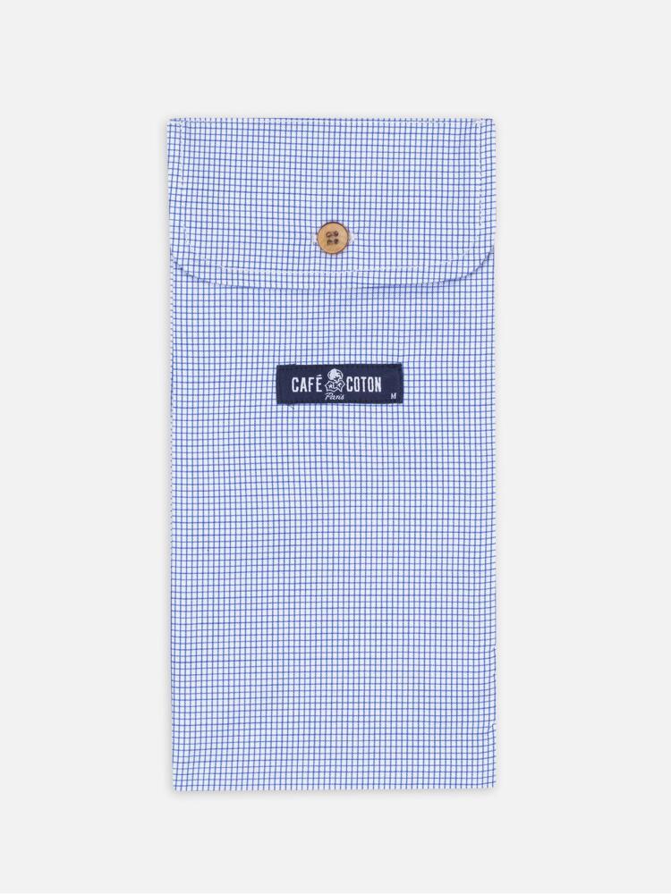 Caleçon Lenny à carreaux bleus Caleçons