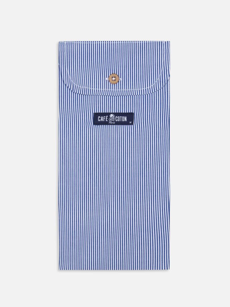 Caleçon Menthon à rayures marine Caleçons