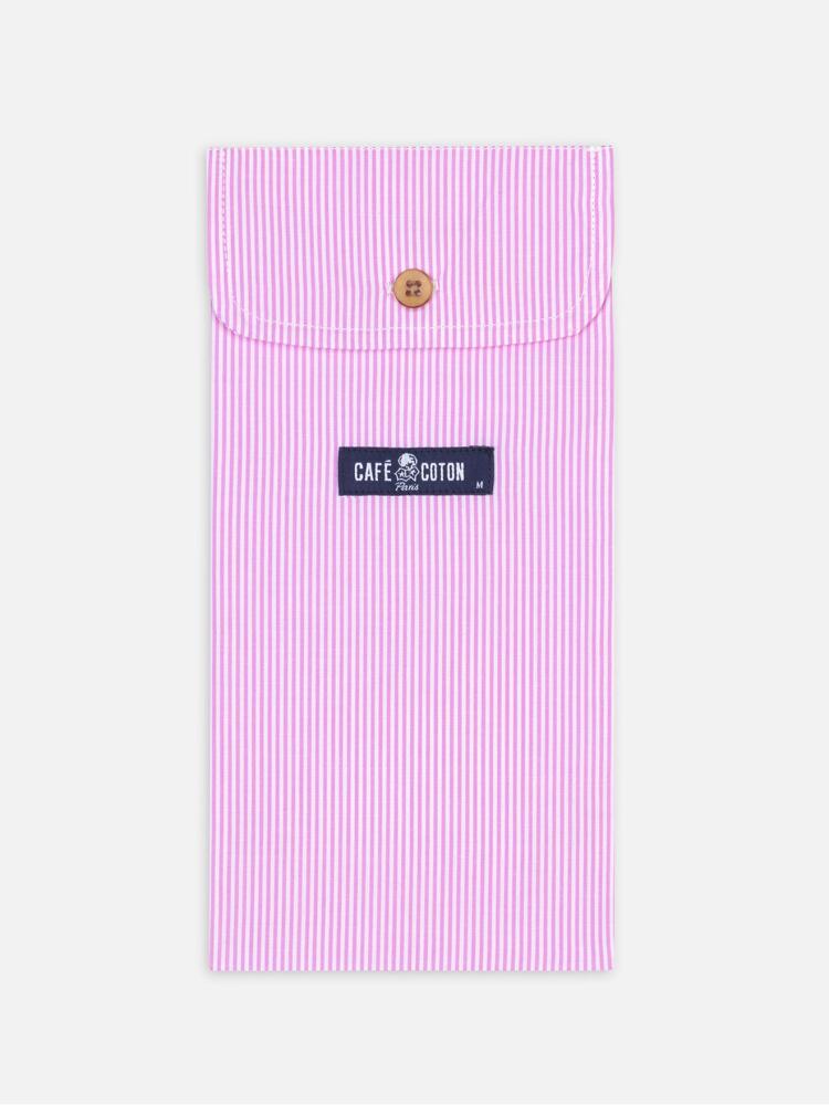 Caleçon Menthon à rayures roses Caleçons