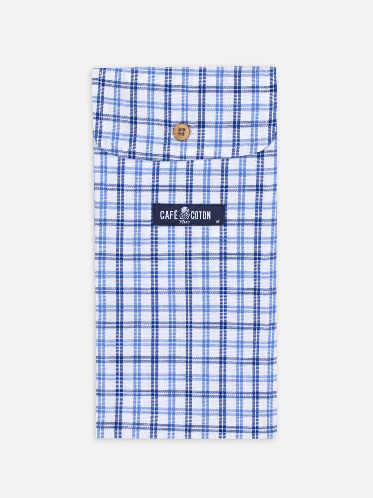 Caleçon Olson carreaux bleutés Caleçons