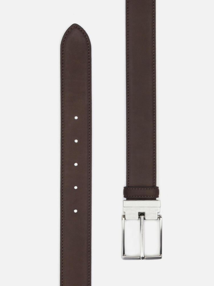 Ceinture en cuir velours chocolat Ceintures