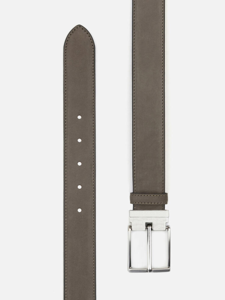 Ceinture en cuir velours kaki Ceintures