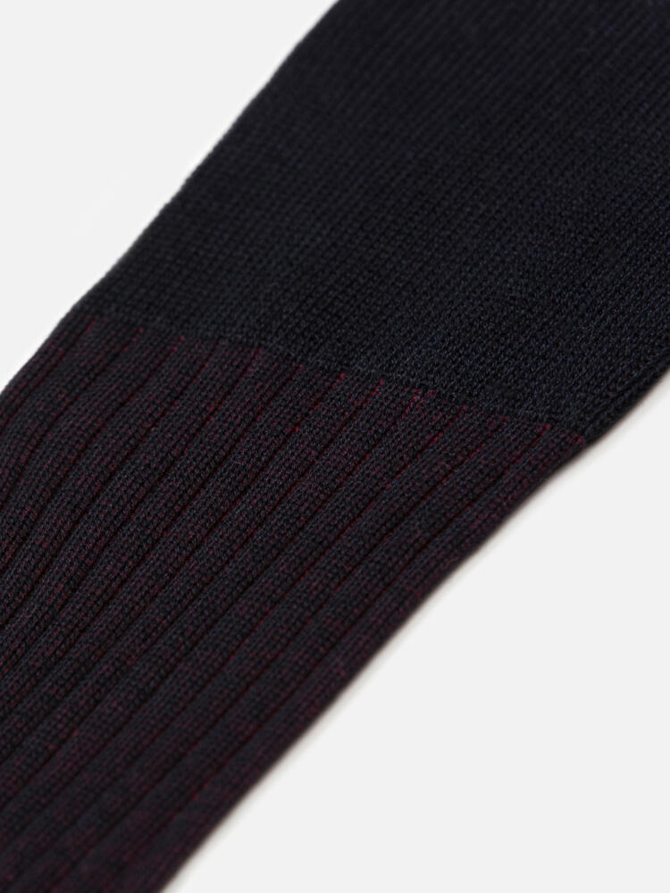 Chaussettes vanisées en fil d'écosse rouge Chaussettes homme