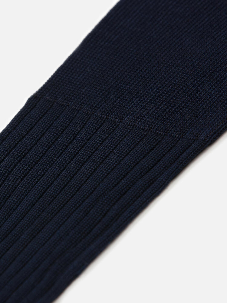 Chaussettes Bret en fil d'écosse bleu Chaussettes homme