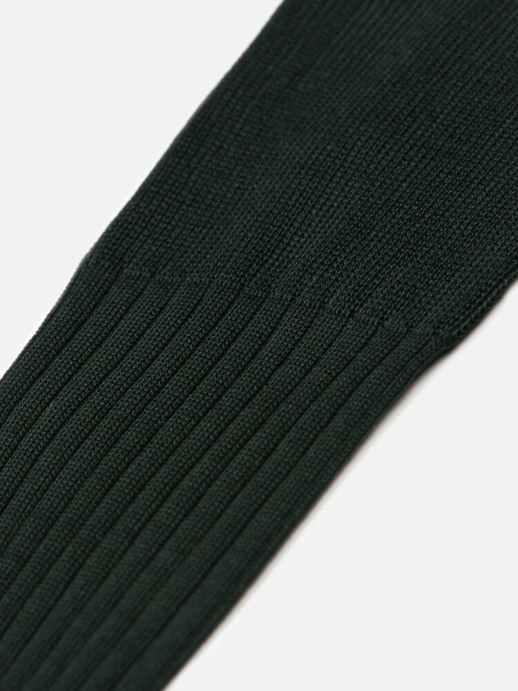 Chaussettes Bret en fil d'écosse vert Chaussettes homme