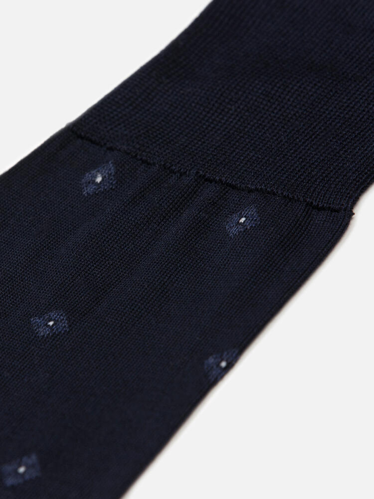 Chaussettes marine Barney à motif jacquard Chaussettes homme