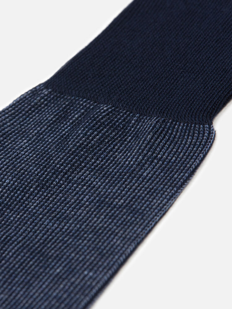 Chaussettes Ben à micro-motif bleu Chaussettes homme