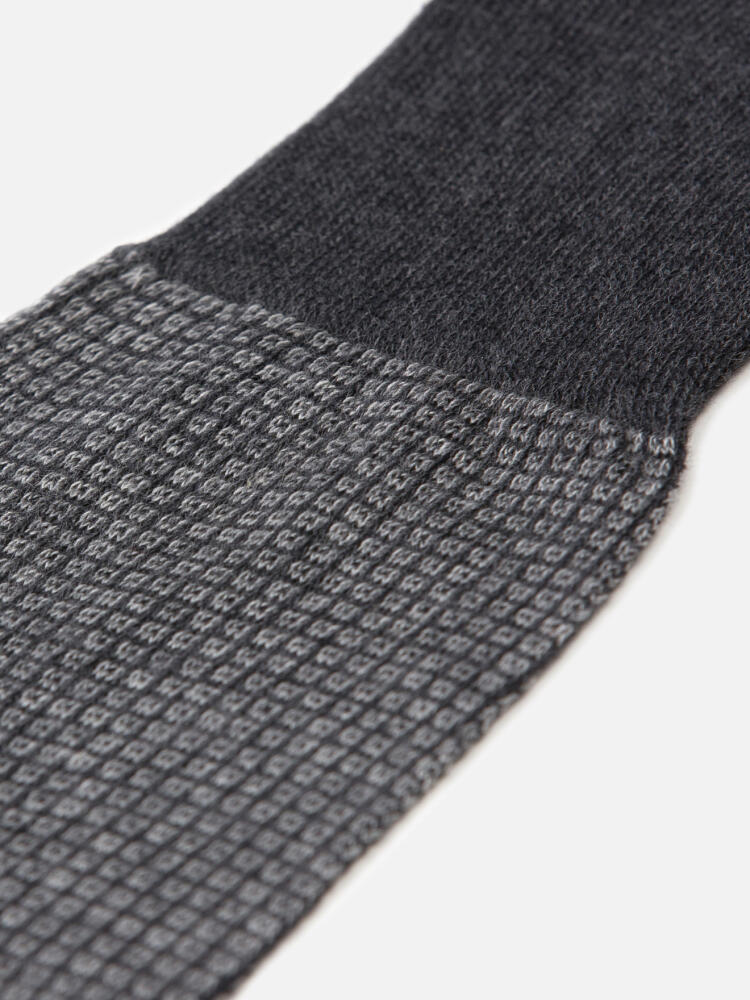 Chaussettes Brad anthracite à micro-motifs Chaussettes homme