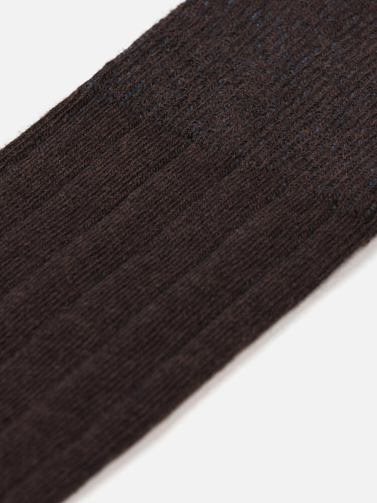Chaussettes bicolores chocolat Chaussettes homme