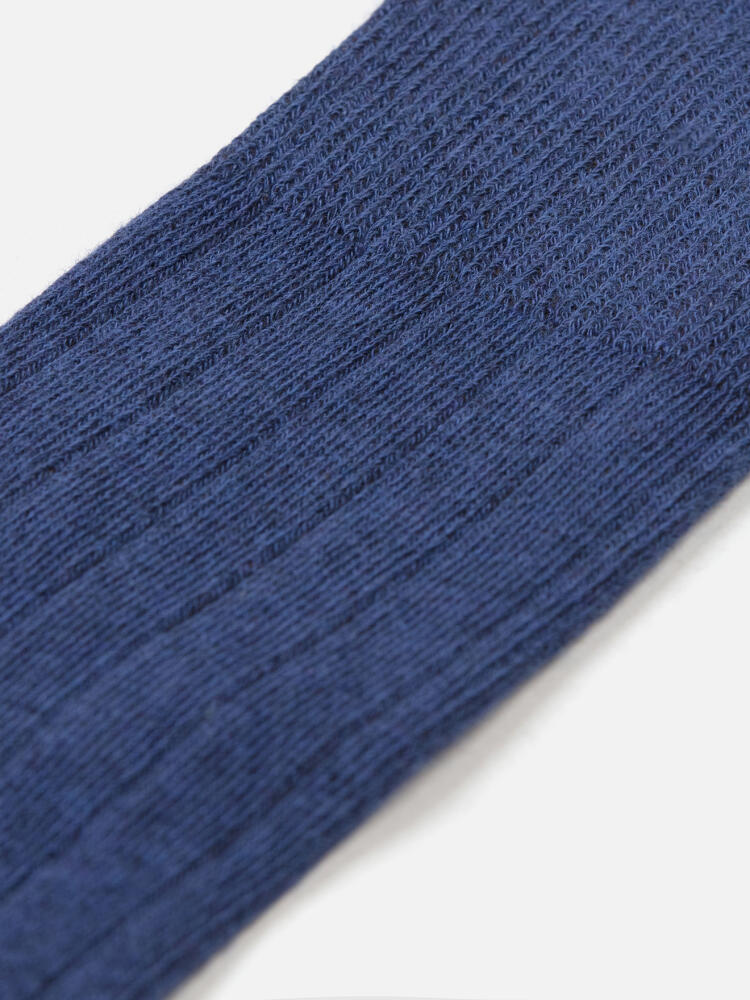 Chaussettes haute bicolores bleu Chaussettes homme