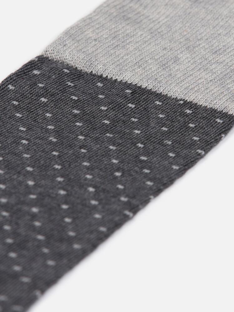 Chaussettes en coton anthracite à motif Chaussettes homme