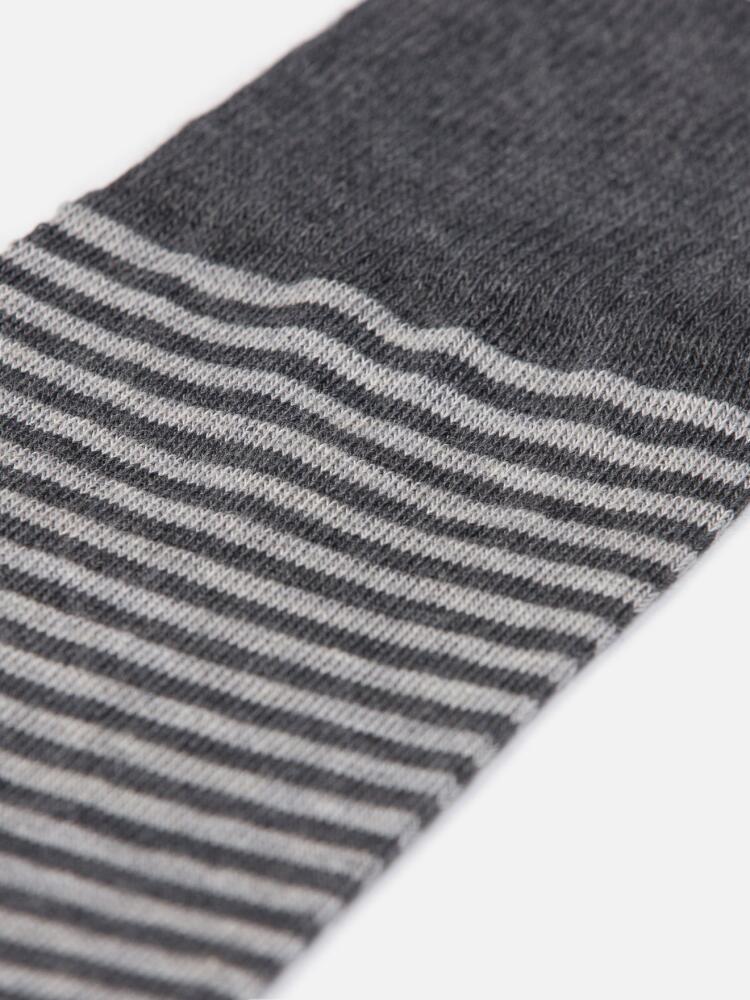 Chaussettes en coton anthracite à rayures Chaussettes homme