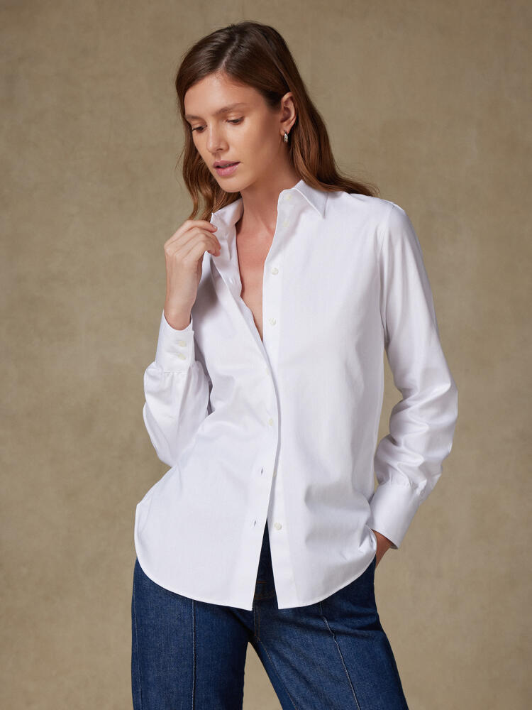 Chemise Albane en chevron blanc Chemises Femme