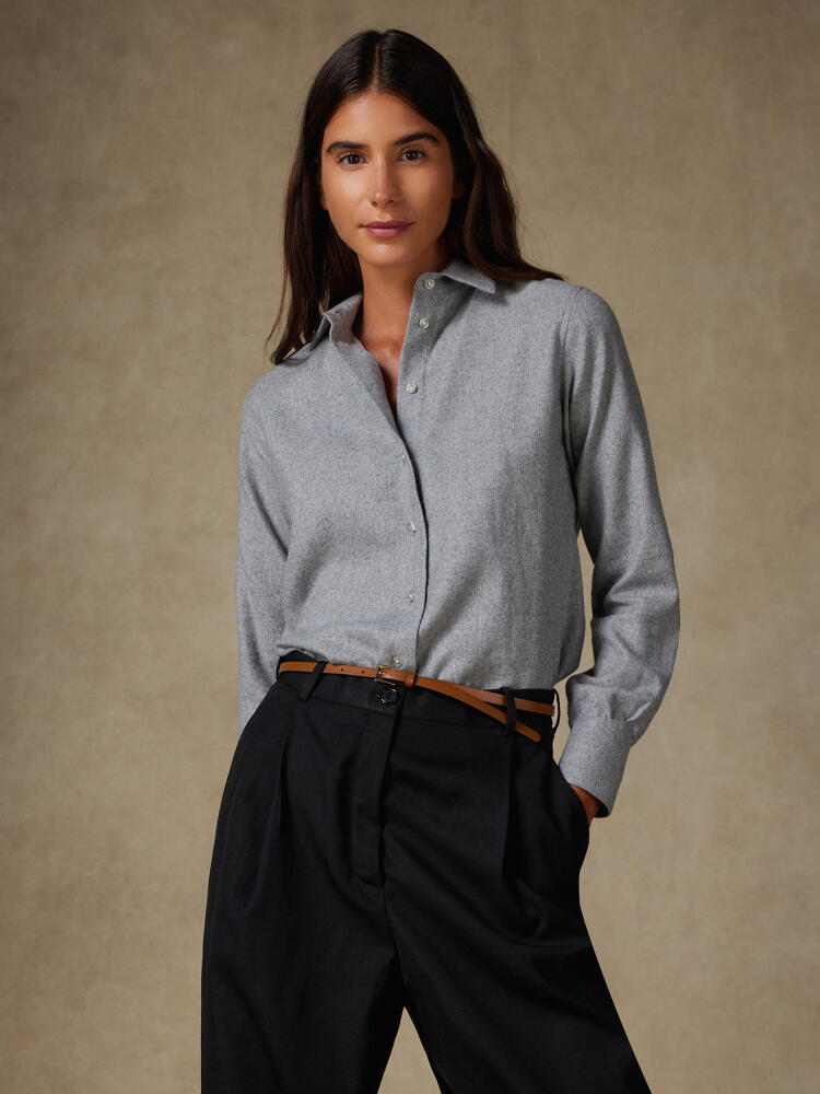 Chemise Albane grise en flanelle Chemises Femme