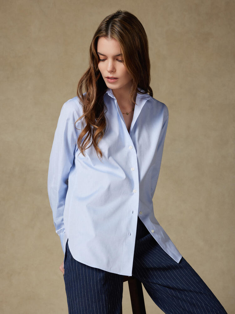 Chemise Albane en pin point ciel Chemises Femme