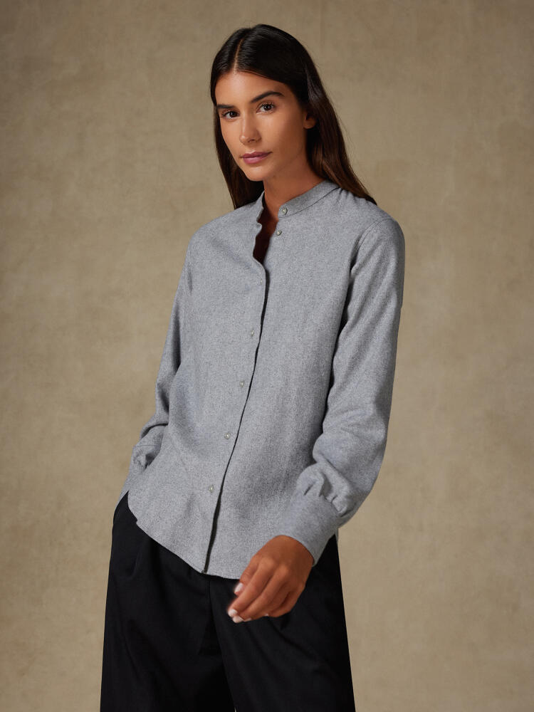 Chemise Helene en flanelle grise Chemises Femme