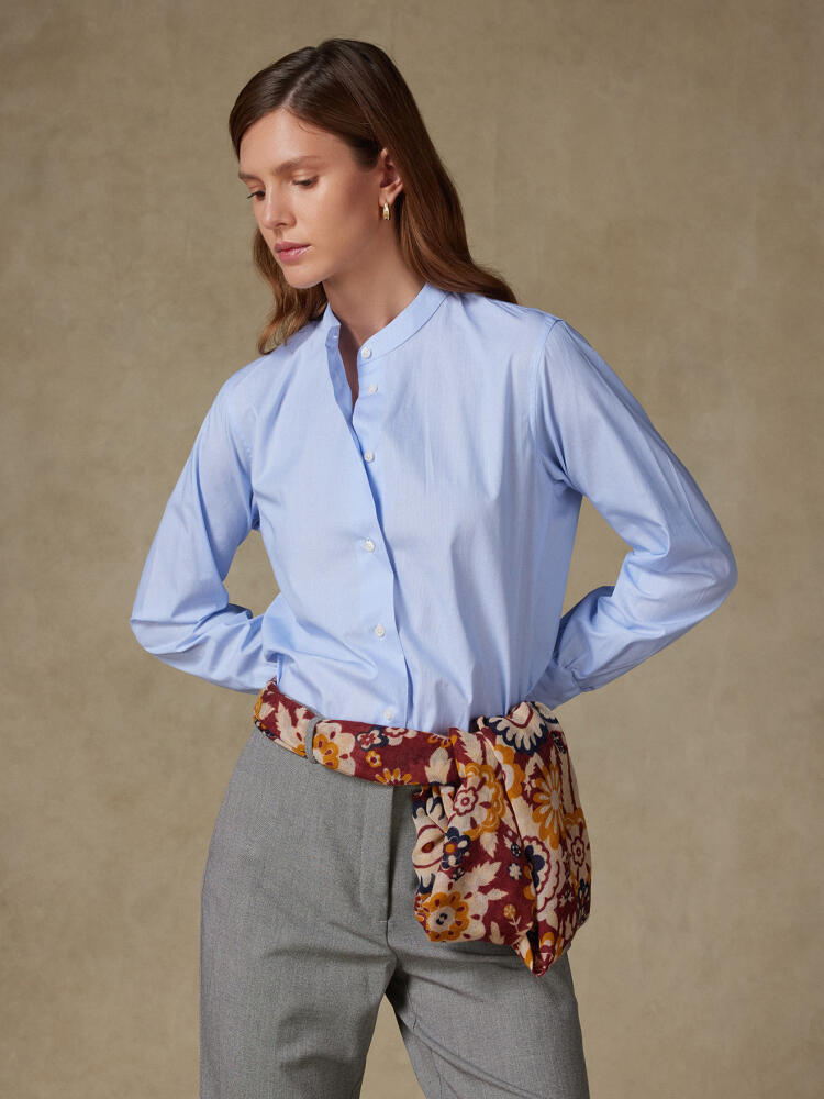 Chemise Helene en mille raies ciel Chemises Femme