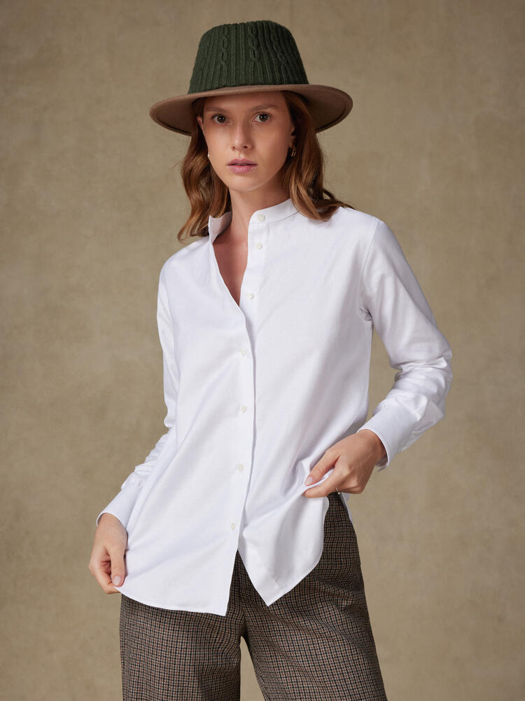 Chemise Helene texturée blanche Chemises Femme
