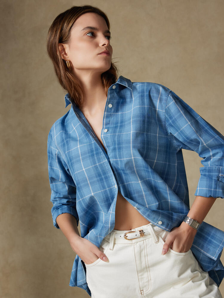 Chemise Justine oversize à motif tartan Chemises Femme