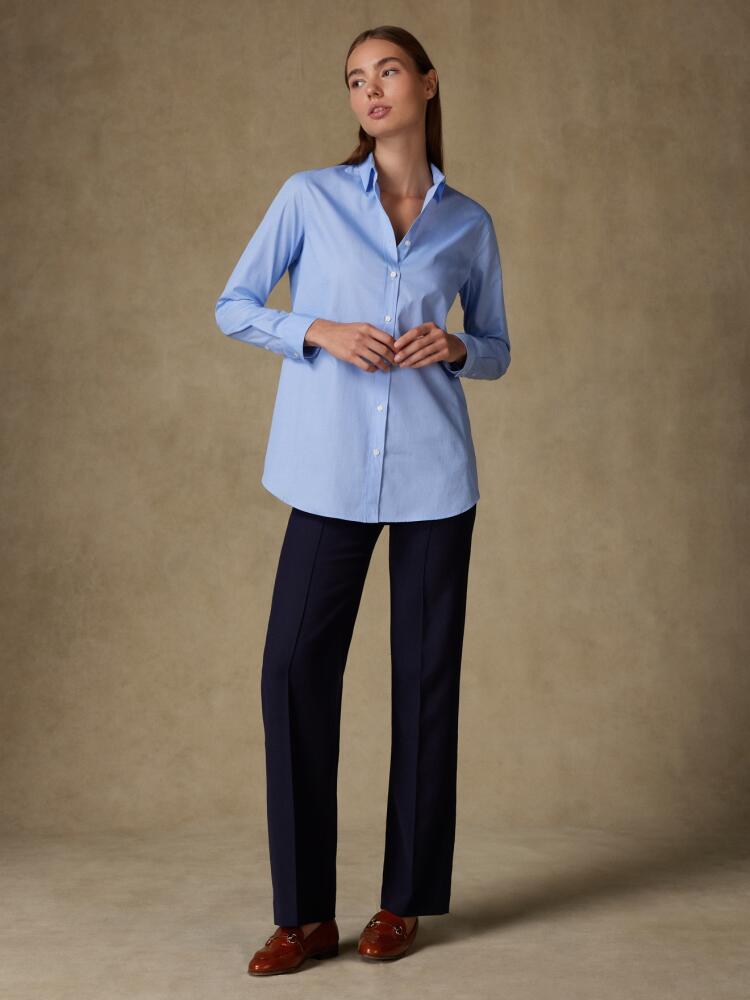 Chemise Justine en popeline ciel Chemises Femme