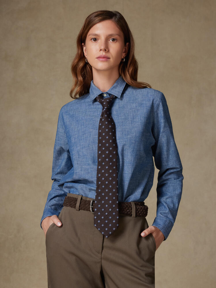 Chemise Justine oversize en chambray Chemises Femme