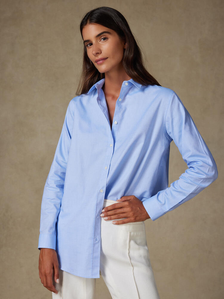 Chemise Justine oversize en oxford ciel Chemises Femme